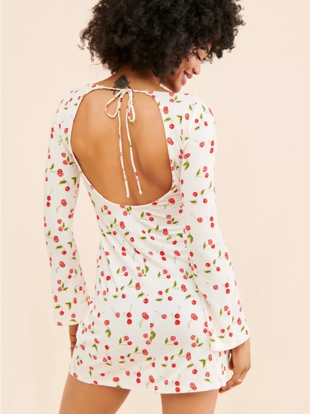 NWT UO Sami Long Sleeve Mini Dress - Picture 2 of 4